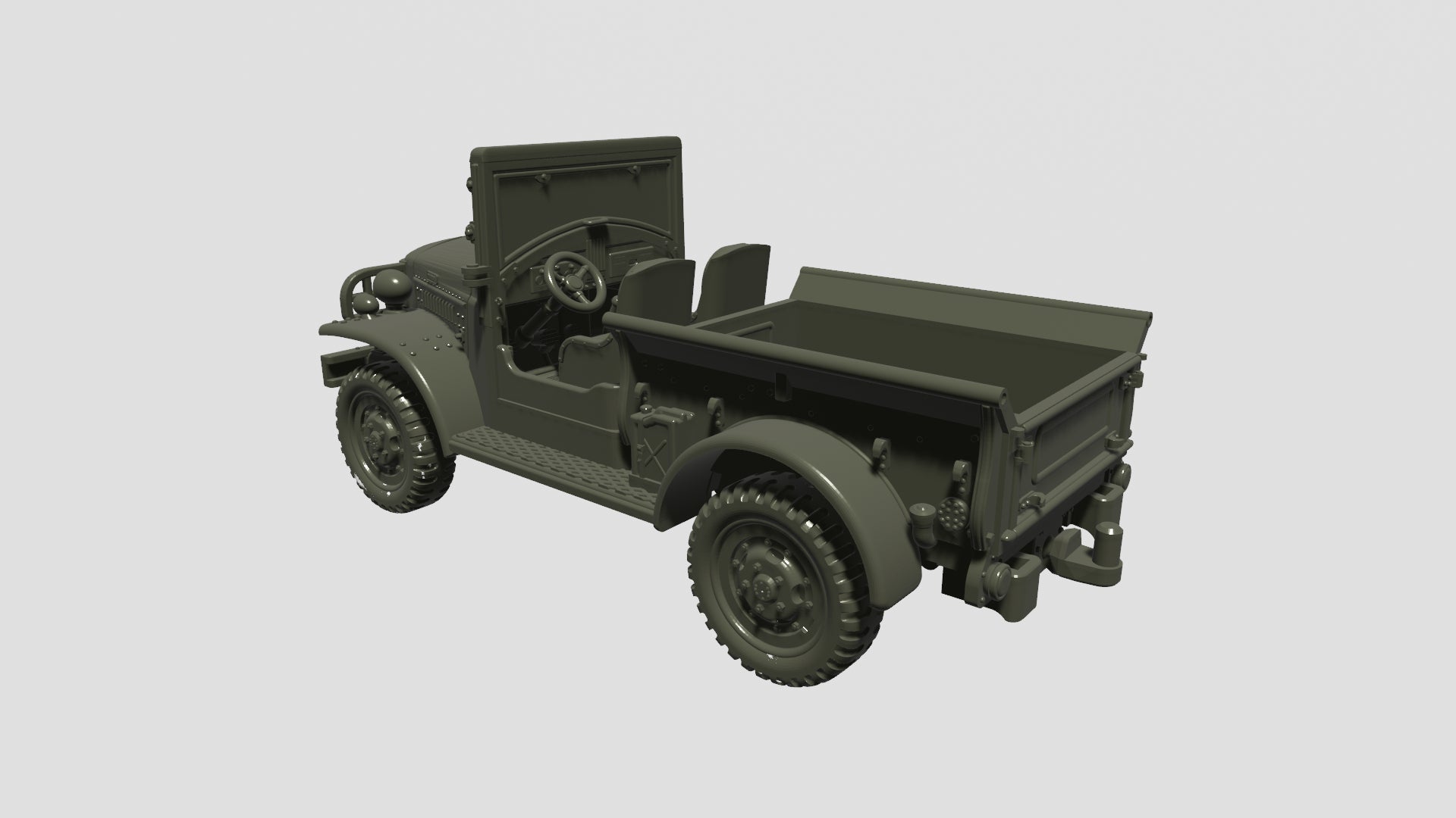WG3D Dodge WC51-52 with winch (¾ tons) + MG or Mortar (USA, WW2)