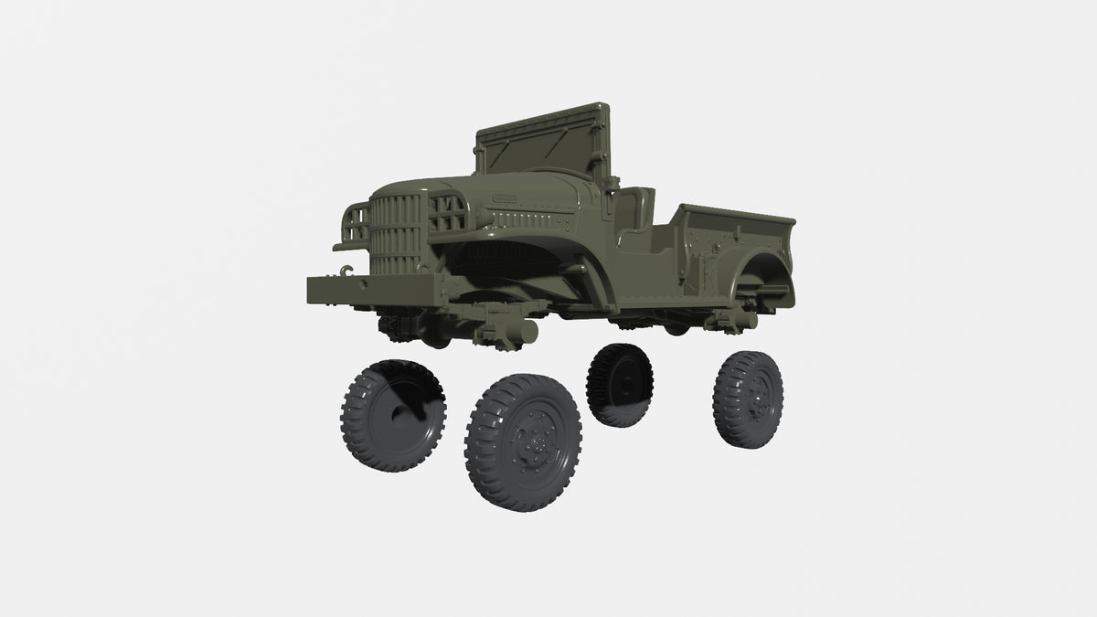 WG3D Dodge WC51-52 with winch (¾ tons) + MG or Mortar (USA, WW2)