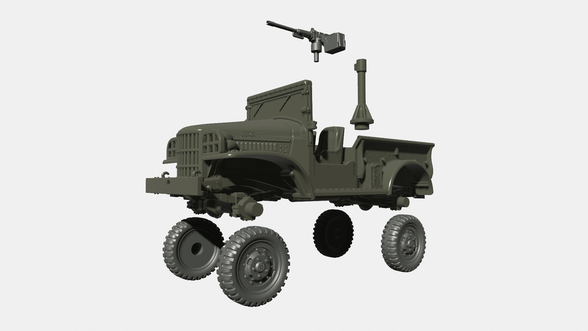 WG3D Dodge WC51-52 with winch (¾ tons) + MG or Mortar (USA, WW2)