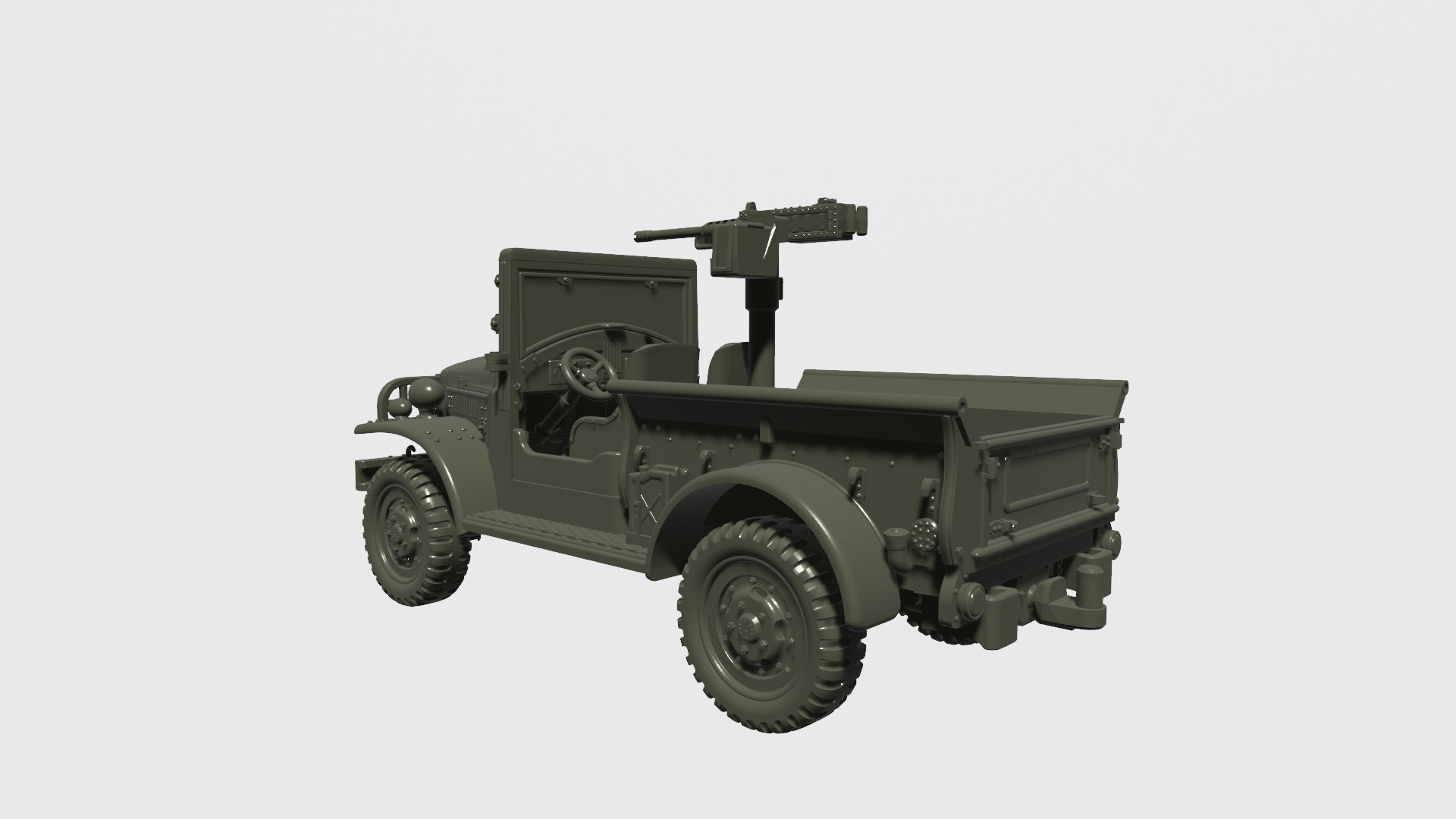 WG3D Dodge WC51-52 with winch (¾ tons) + MG or Mortar (USA, WW2)