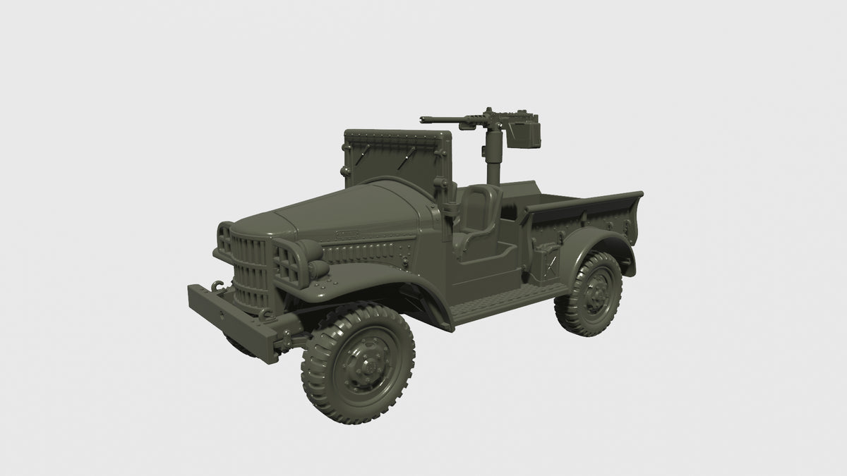 WG3D Dodge WC51-52 with winch (¾ tons) + MG or Mortar (USA, WW2)