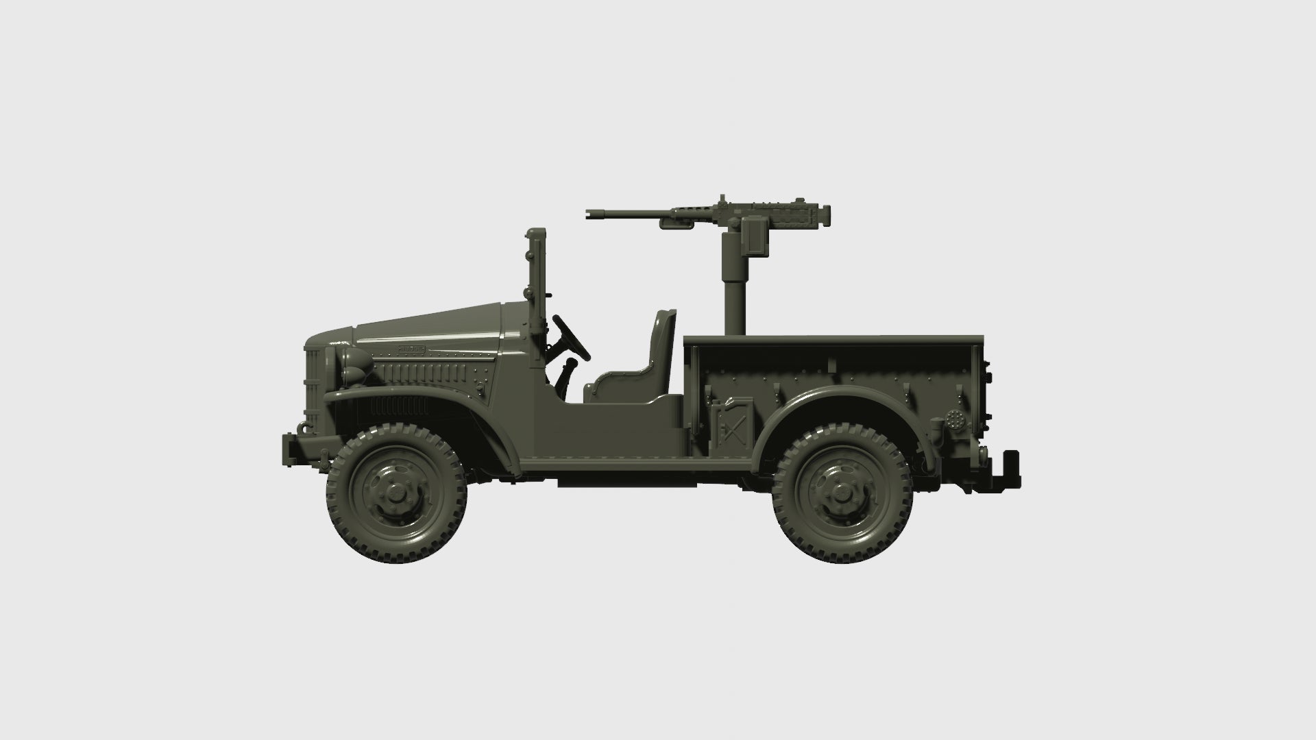 WG3D Dodge WC51-52 with winch (¾ tons) + MG or Mortar (USA, WW2)