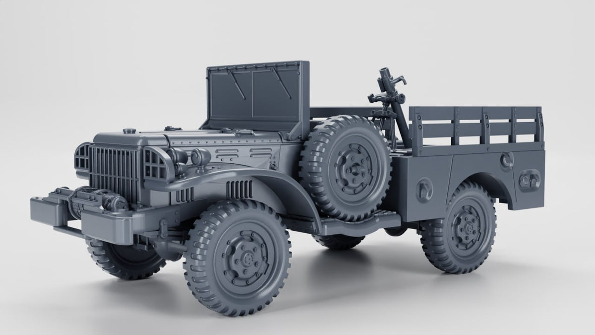 WG3D Dodge WC51-52 with winch (¾ tons) + MG or 60mm Mortar (USA, WW2)