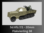 WG3D Halftrack Sd.Kfz.7/1 - 20mm Flakvierling 38 (Germany, WW2)