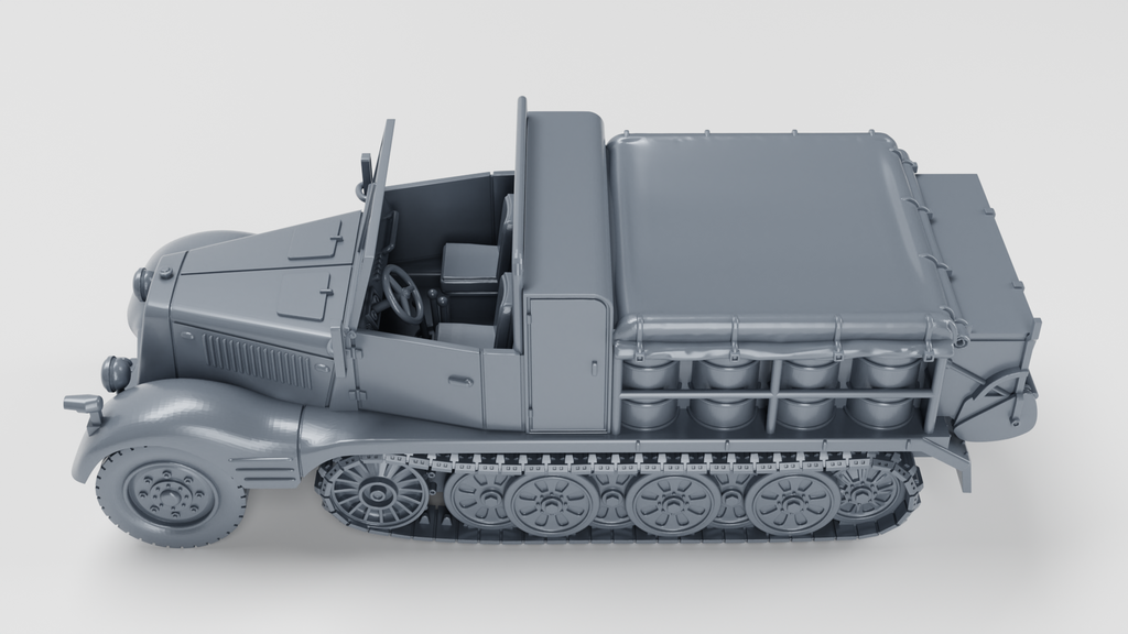 WG3D Halftrack Sd.Kfz.11/2 Decontamination vehicle or  Sd.Kfz.11/3 Chemical Warefare vehicle(Germany, WW2)
