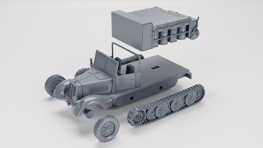 WG3D Halftrack Sd.Kfz.11/2 Decontamination vehicle or  Sd.Kfz.11/3 Chemical Warefare vehicle(Germany, WW2)