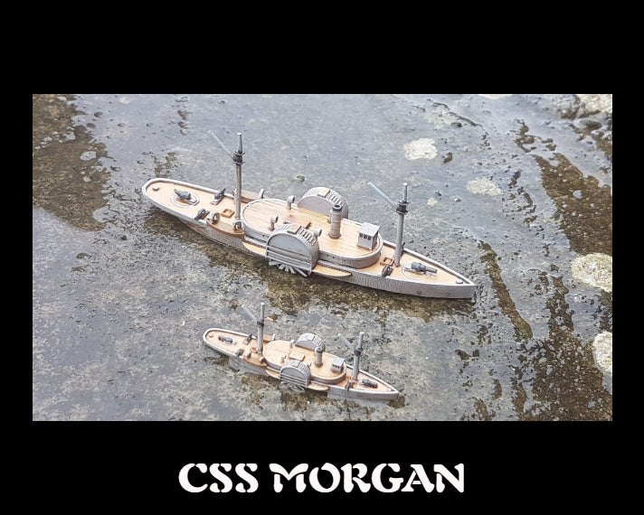 Manley LFG3D027 - 1/600 Confederate CSS Morgan/Gaines