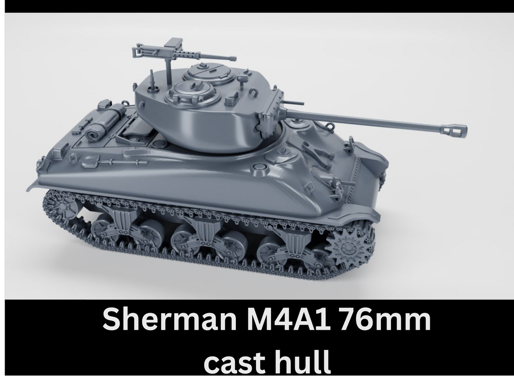 WG3D Sherman M4A1 76mm cast hull (USA, WW2)