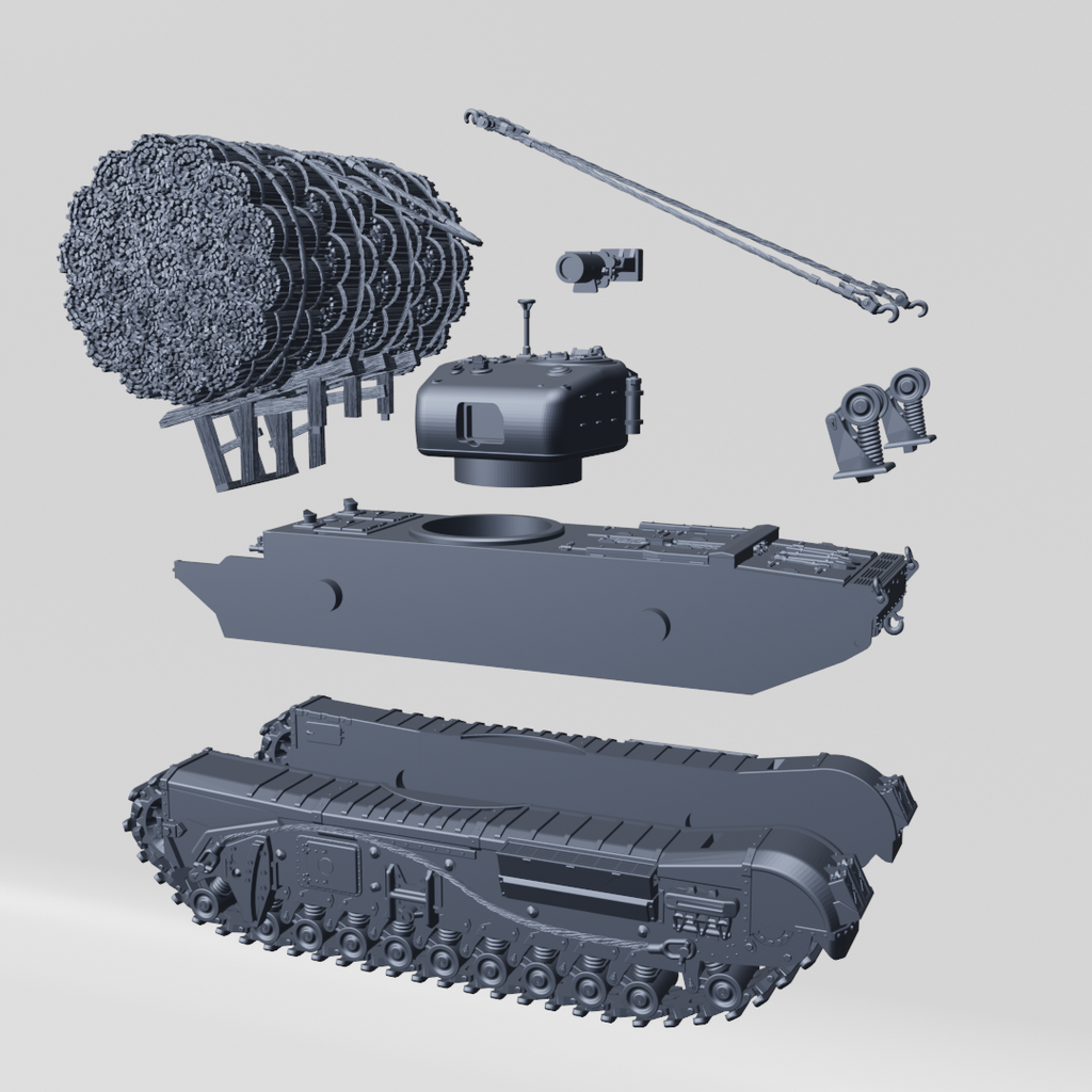 WG3D Churchill Mk.IV Fascine carrier (UK, Ad-hoc, WW2)
