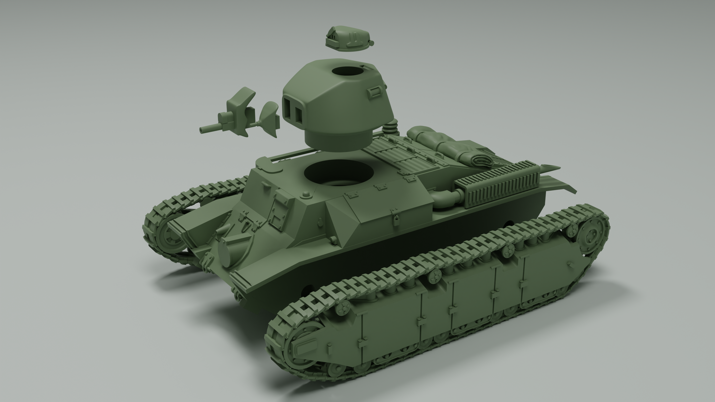 WG3D Renault D2 Medium Tank  (FRANCE, WW2)