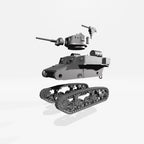 WG3D M3A1 Stuart with hull-mounted flamethrower (US, WW2)