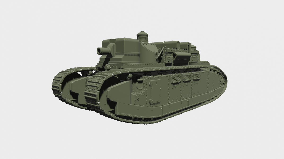 WG3D Super-heavy Tank Char 2C bis Champagne (FRANCE, WW2)