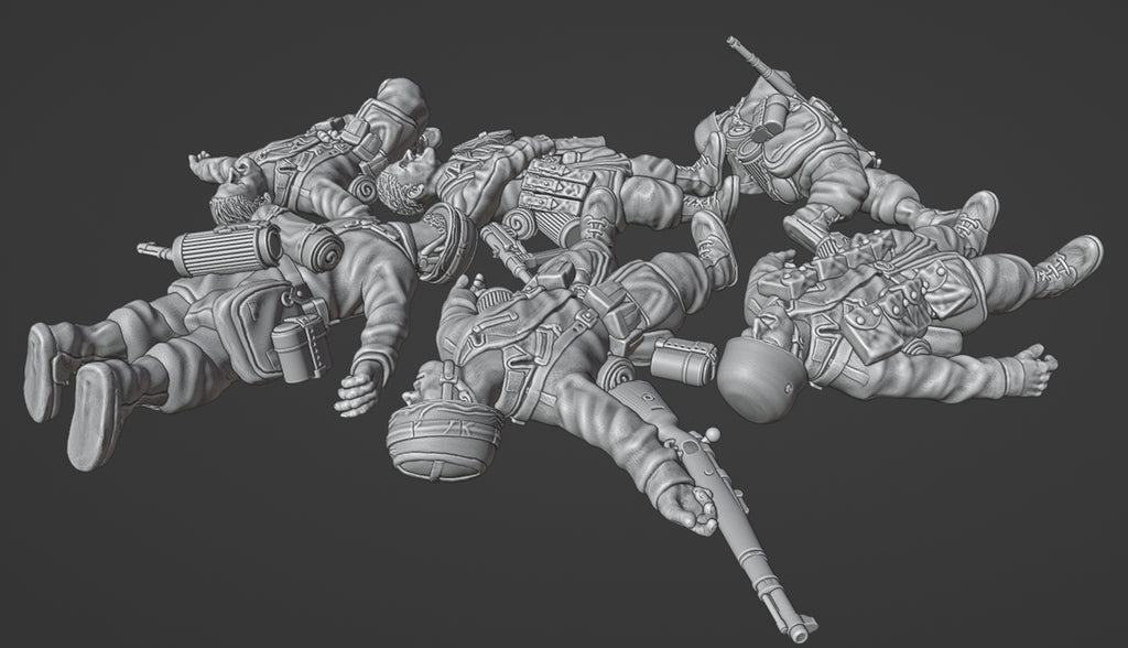 Col.Muller Fallschirmjager casualties set 1