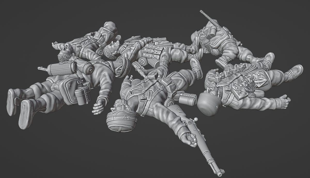 Col.Muller Fallschirmjager casualties set 1