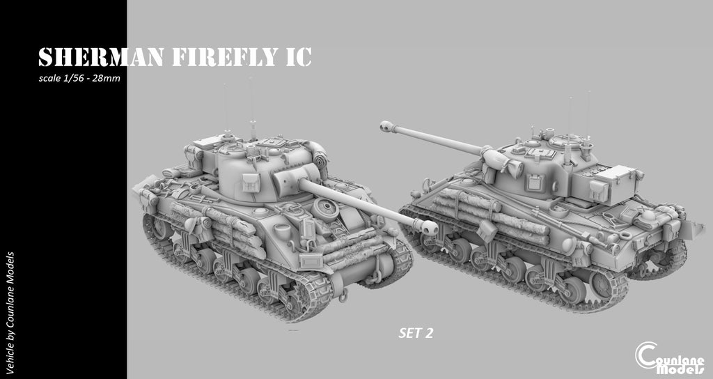 Counlane Sherman Firefly Ic 1944  (UK, Canada, Poland WW2)