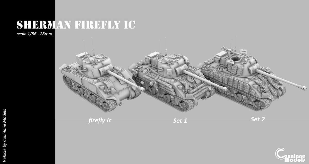 Counlane Sherman Firefly Ic 1944  (UK, Canada, Poland WW2)
