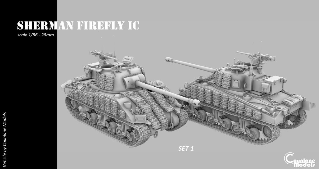 Counlane Sherman Firefly Ic 1944  (UK, Canada, Poland WW2)