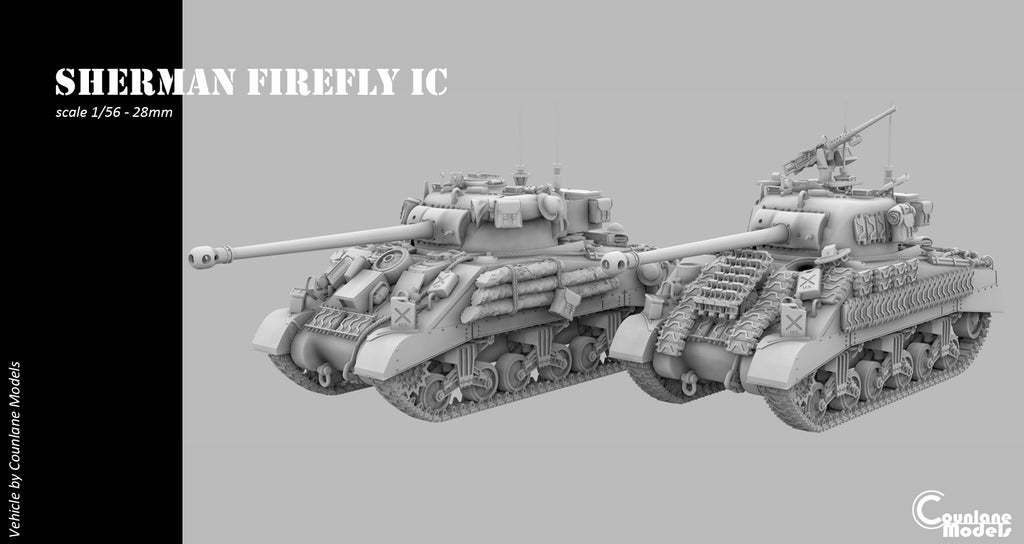 Counlane Sherman Firefly Ic Sand Shield 1944  (UK, Canada, Poland WW2)