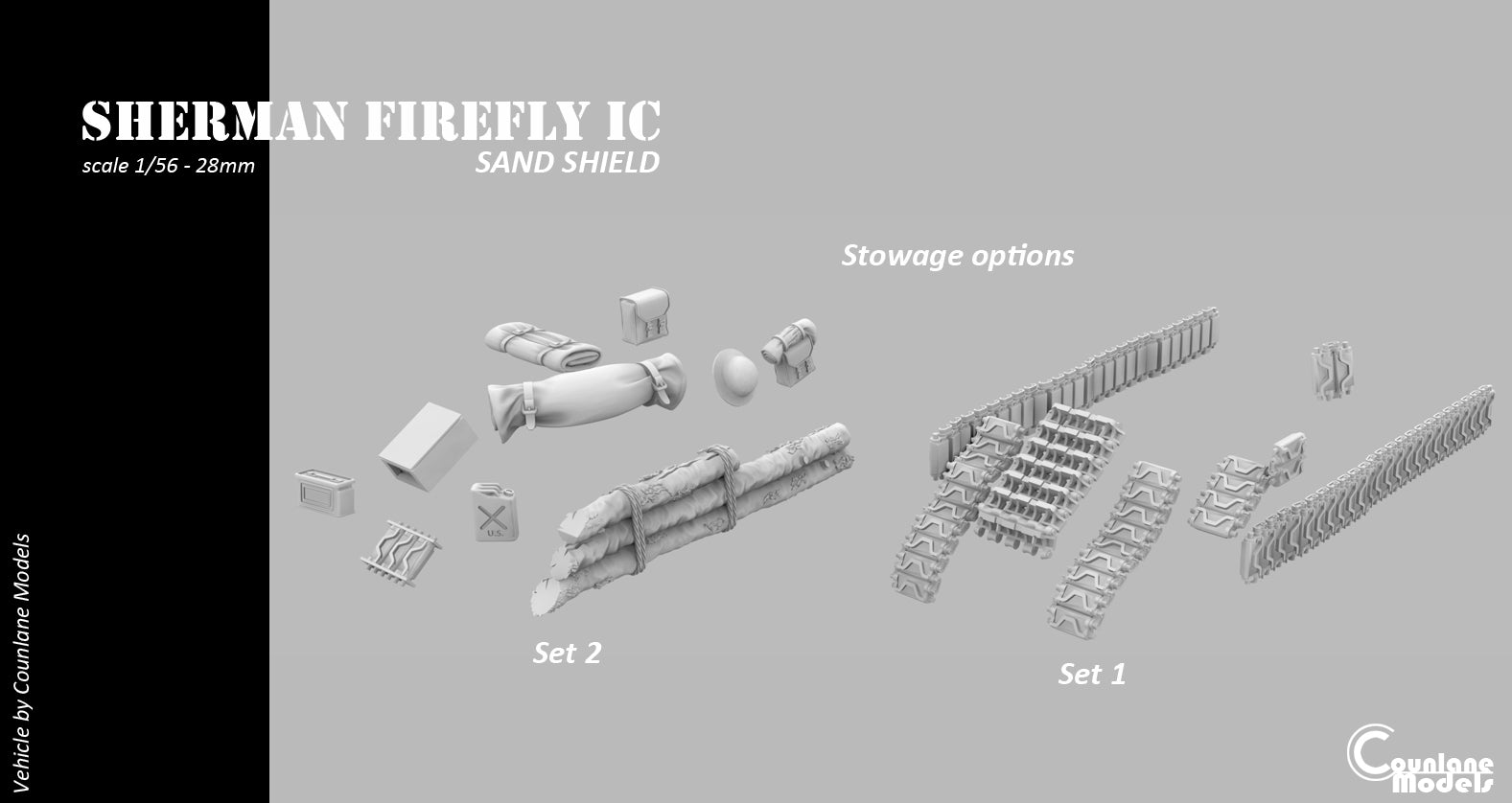 Counlane Sherman Firefly Ic Sand Shield 1944  (UK, Canada, Poland WW2)