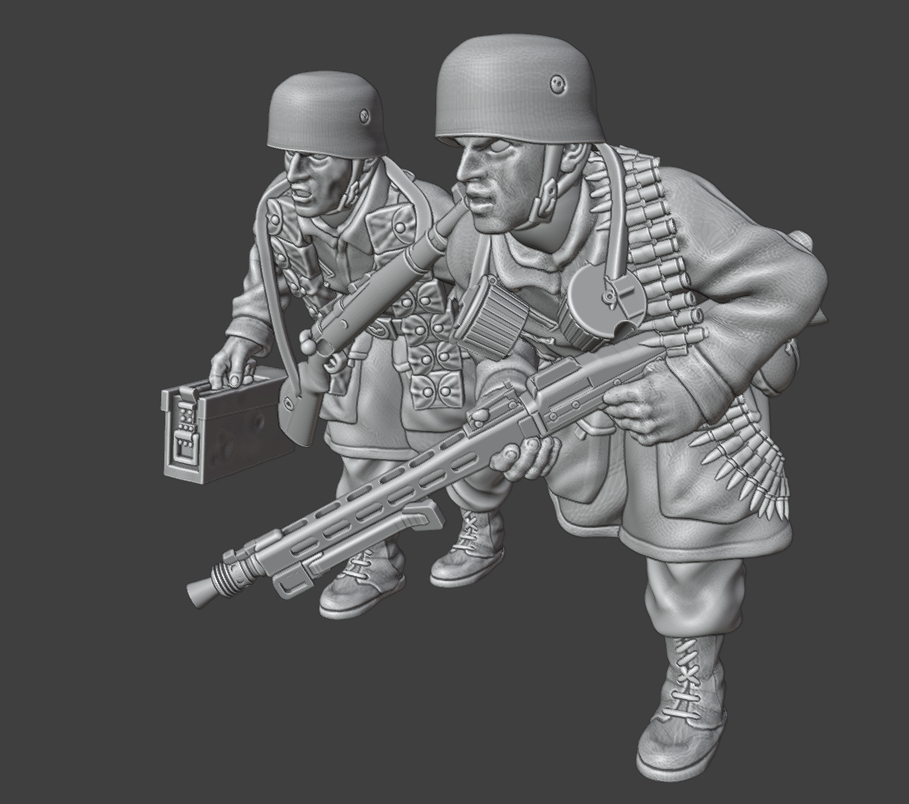 Col.Muller German Fallschirmjager LMG42 Fire Team 7