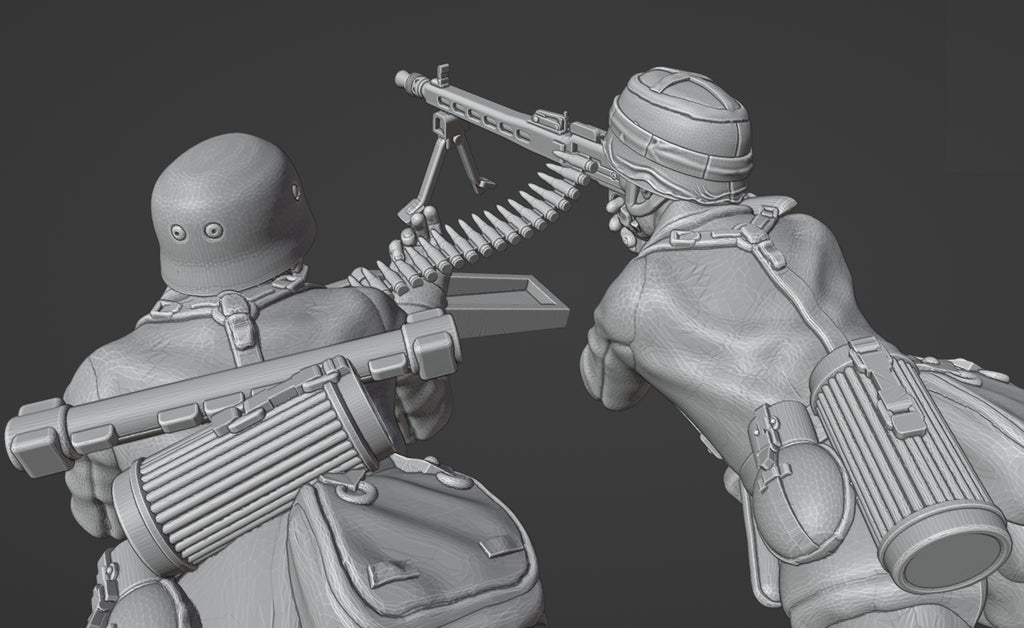 Col.Muller German Fallschirmjager LMG 42 Team 3