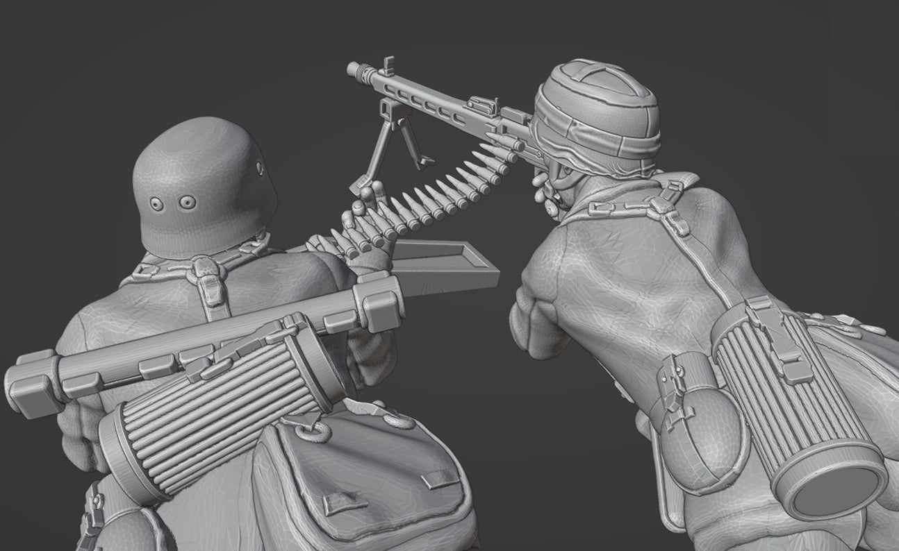 Col.Muller German Fallschirmjager LMG 42 Team 3
