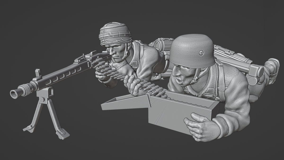 Col.Muller German Fallschirmjager LMG 42 Team 3