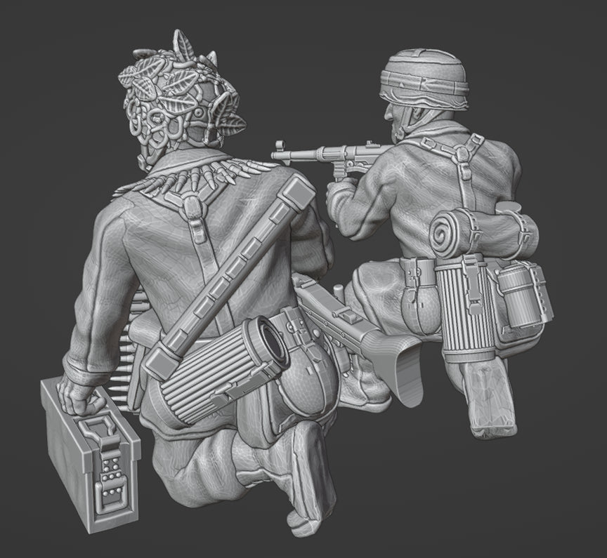 Col.Muller German Fallschirmjager LMG 42 Team 4