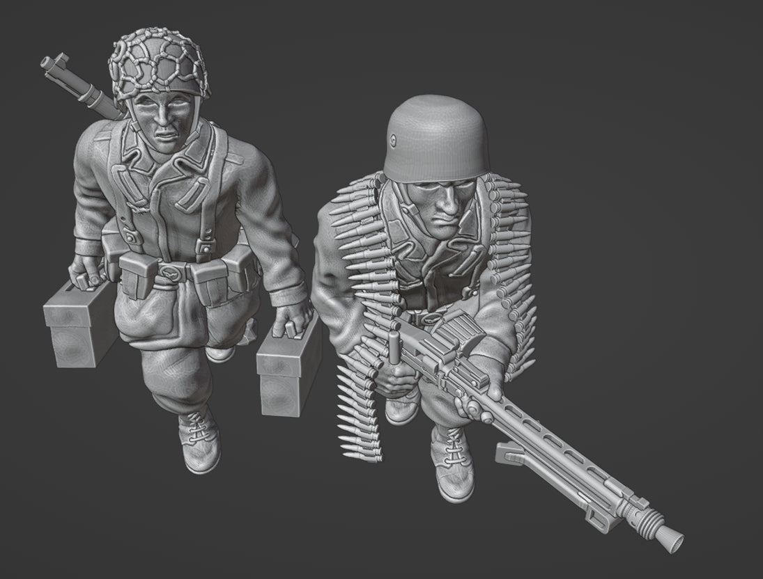 Col.Muller German Fallschirmjager MG42 Team 1