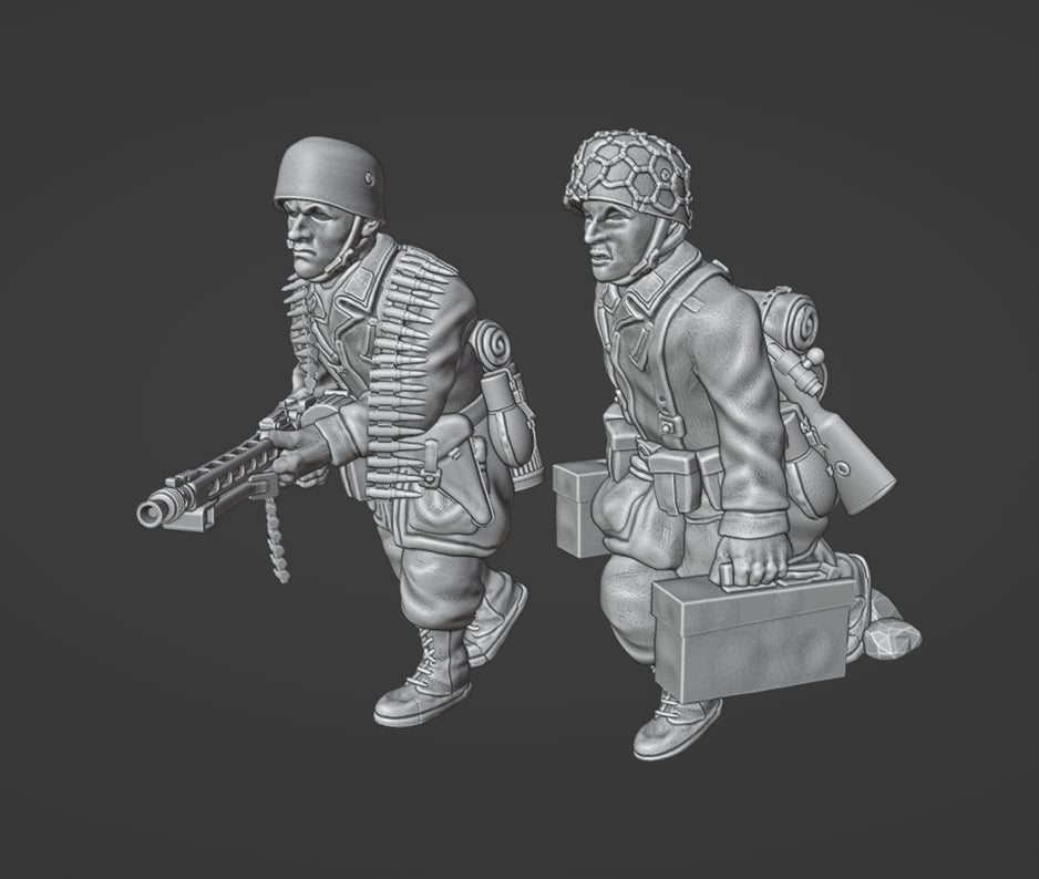 Col.Muller German Fallschirmjager MG42 Team 1