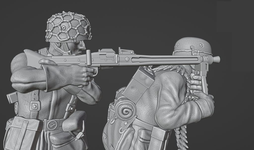 Col.Muller German Fallschirmjager MG42 Team 6