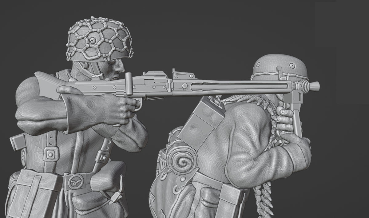 Col.Muller German Fallschirmjager MG42 Team 6