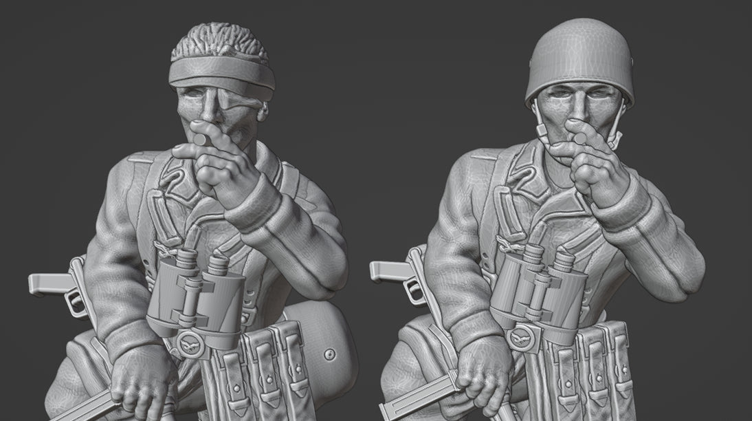 Col.Muller German Fallschirmjager MMG (MG42 tripod) 1