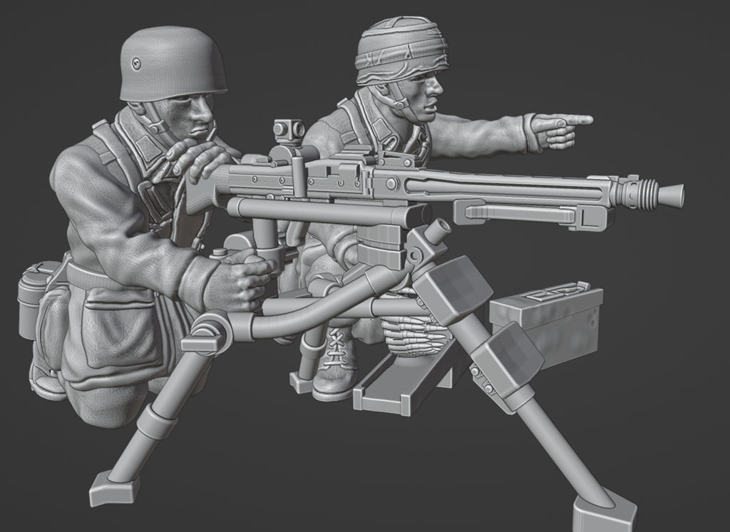 Col.Muller German Fallschirmjager MMG (MG42 tripod) 1