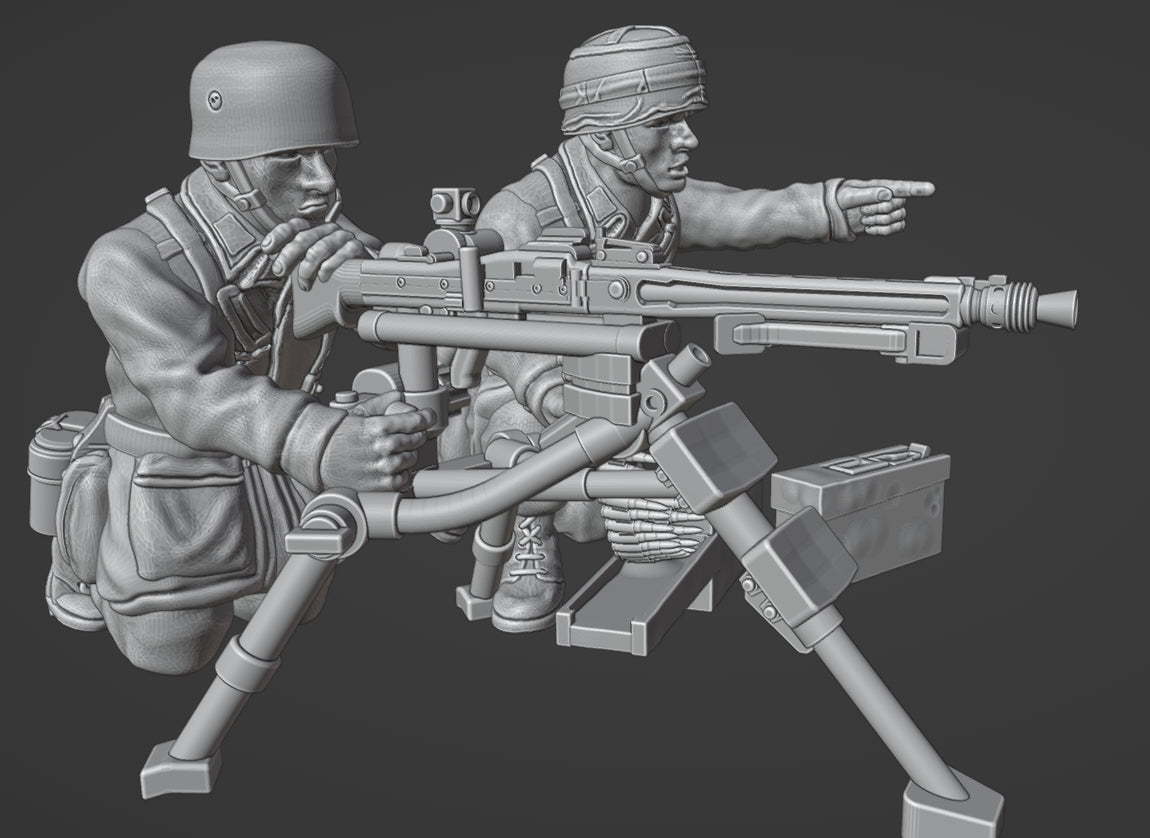 Col.Muller German Fallschirmjager MMG (MG42 tripod) 1