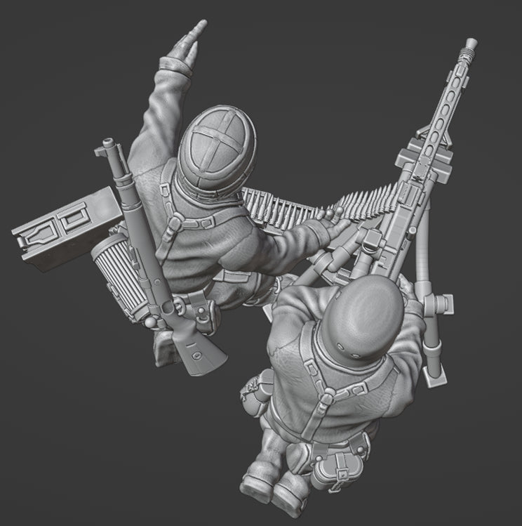 Col.Muller German Fallschirmjager MMG (MG42 tripod) 1