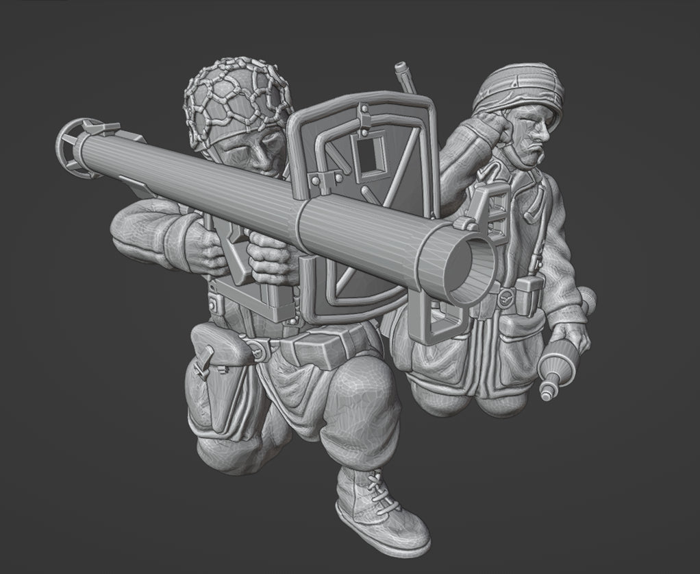 Col.Muller German Fallschirmjager PzShreck Team 2 (Firing)