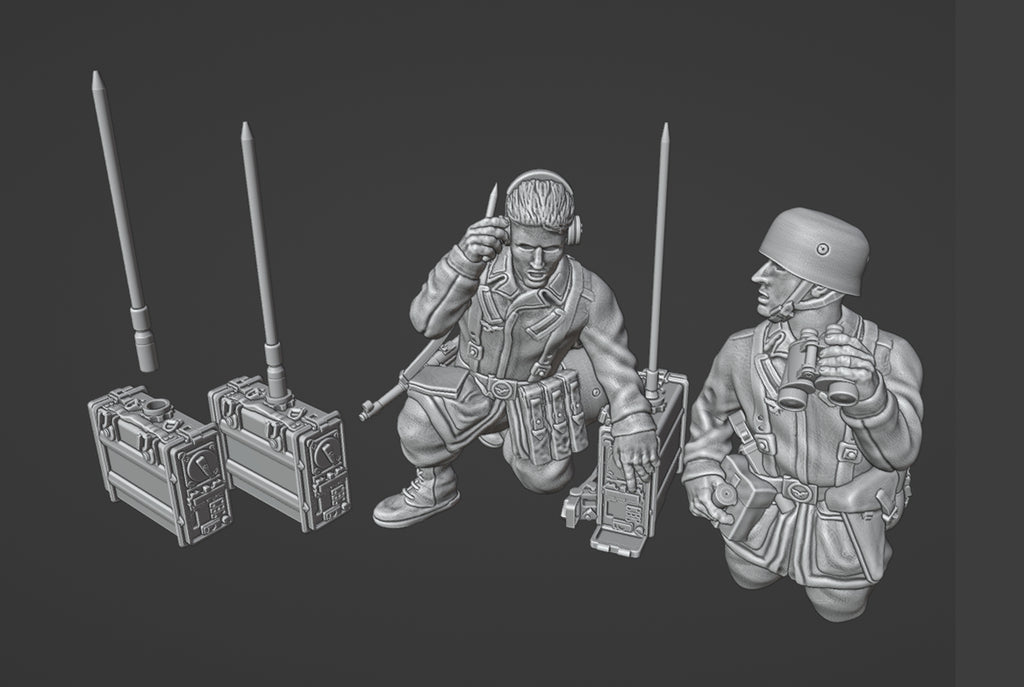 Col.Muller German Fallschirmjager Radio Operators