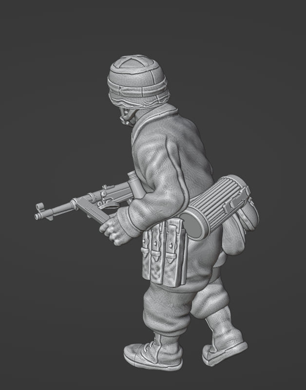 Col.Muller German Paratrooper officer SMG (MP40)
