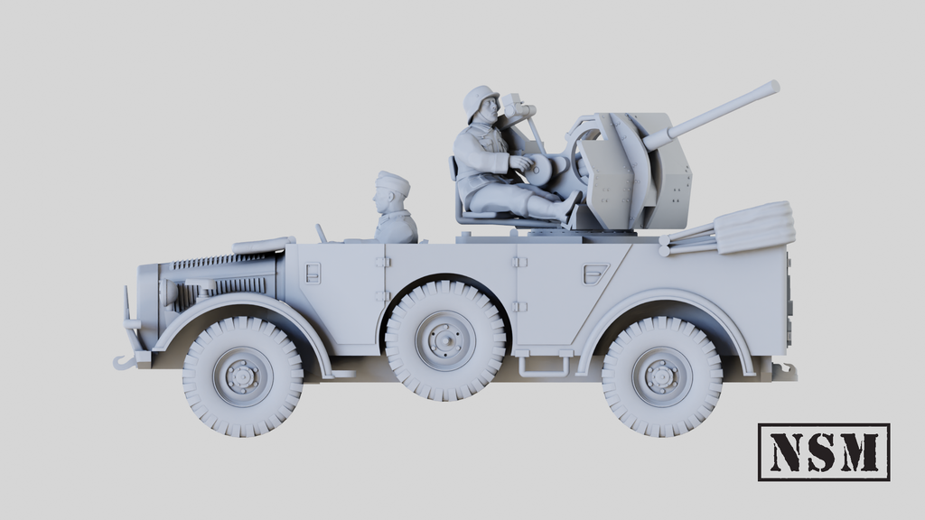 NSM HORCH Field Car 2cm Flak 38 (Germany, WW2)