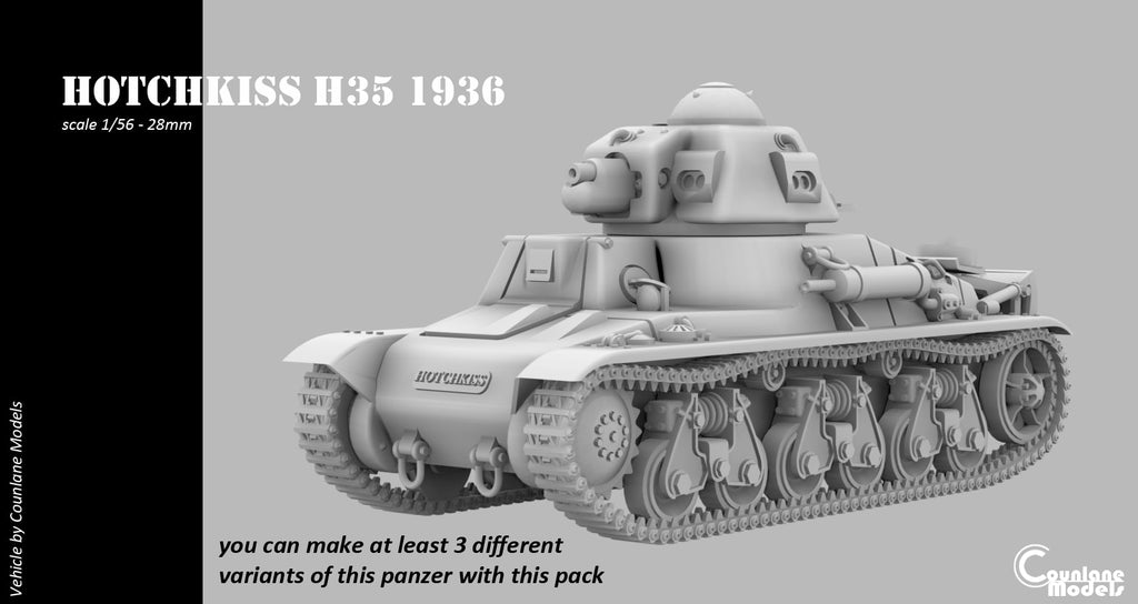 Counlane Hotchkiss H35 1936 (France, WW2)