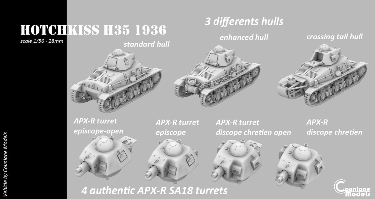 Counlane Hotchkiss H35 1936 (France, WW2)