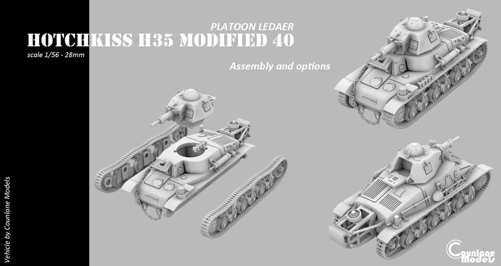 Counlane Renault H35 Platoon Leader mod. 1940 (France, WW2)