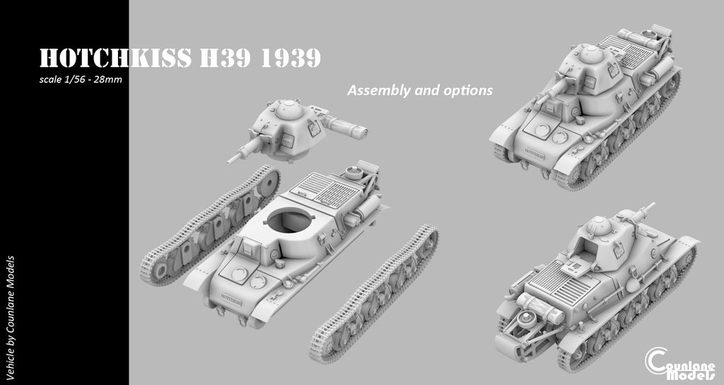 Counlane Hotchkiss H39 1939 (France, WW2)