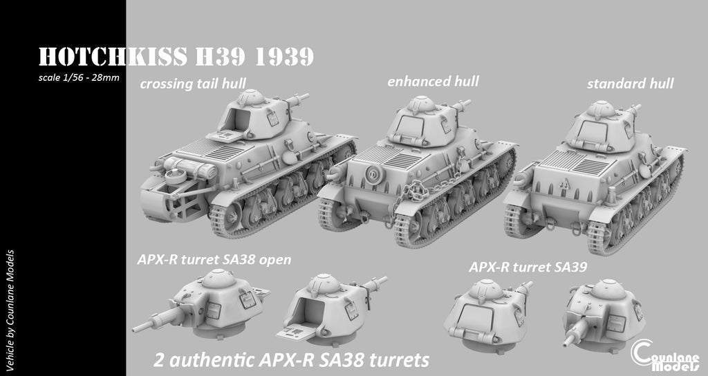 Counlane Hotchkiss H39 1939 (France, WW2)