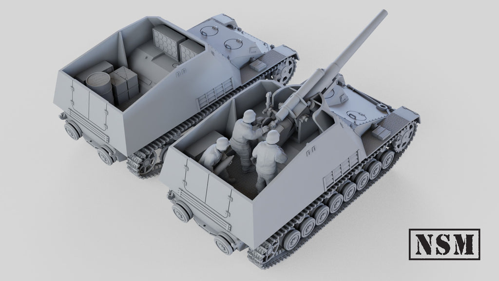 NSM HUMMEL SPG & AMMO Carrier (Germany, WW2)