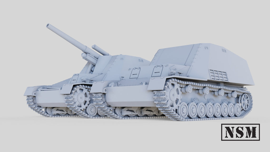 NSM HUMMEL SPG & AMMO Carrier (Germany, WW2)