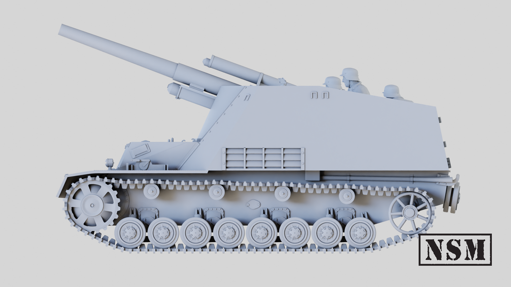 NSM HUMMEL SPG & AMMO Carrier (Germany, WW2)