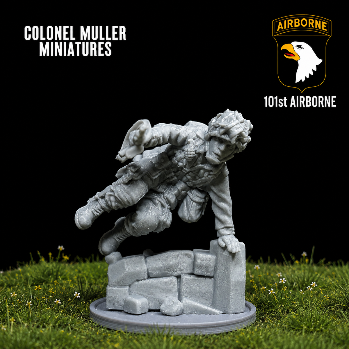 Col. Muller US Airborne Jumping Rifleman