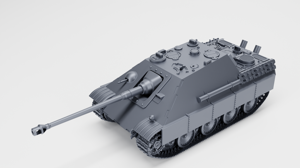 WG3D Jagdpanzer V - Panzerjaeger Panther - Jagdpanther (Sd.Kfz.173) + 3 Tankmen (Germany, WW2)